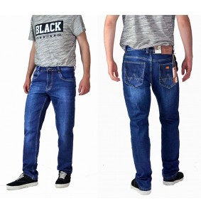 SPODNIE JEANS - ST. LEON GRANATOWE