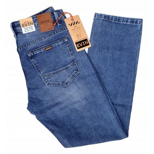 SPODNIE MESKIE JEANS - EVIN NIEBIESKIE