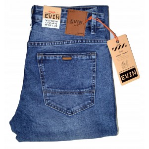 SPODNIE MESKIE JEANS - EVIN NIEBIESKIE